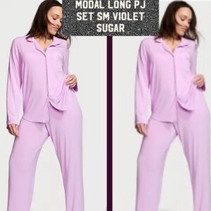 Victoria’s secret Model long Pj set sz SM R violet sugar